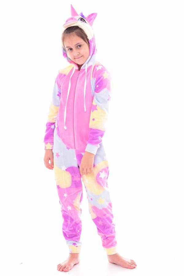 Пижама подростковая кигуруми единорог 12-083