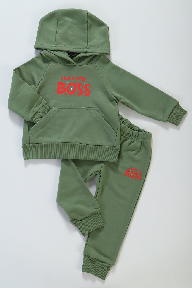 Костюм с брюками для девочки 86029 зелёный