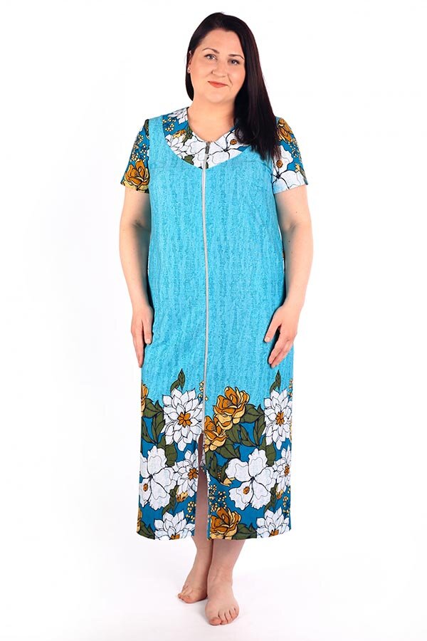 Халат Маркиза бирюза К-290