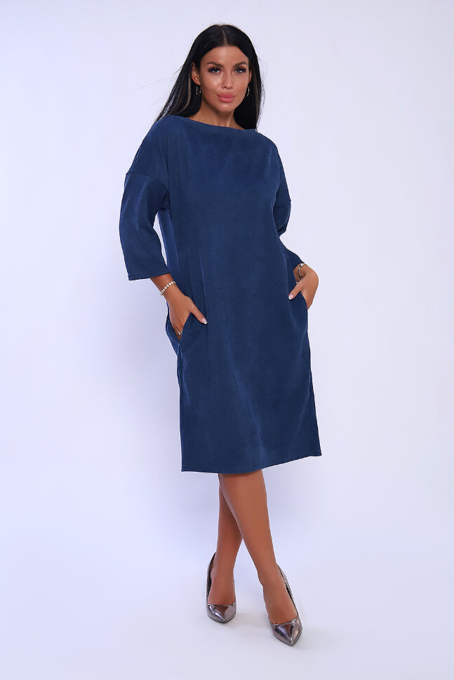 Платье женское 82033 индиго