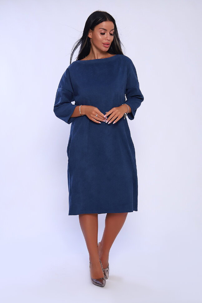 Платье женское 82033 индиго