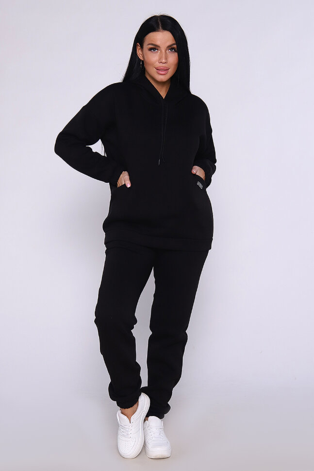 Женский костюм с брюками 80026 черный