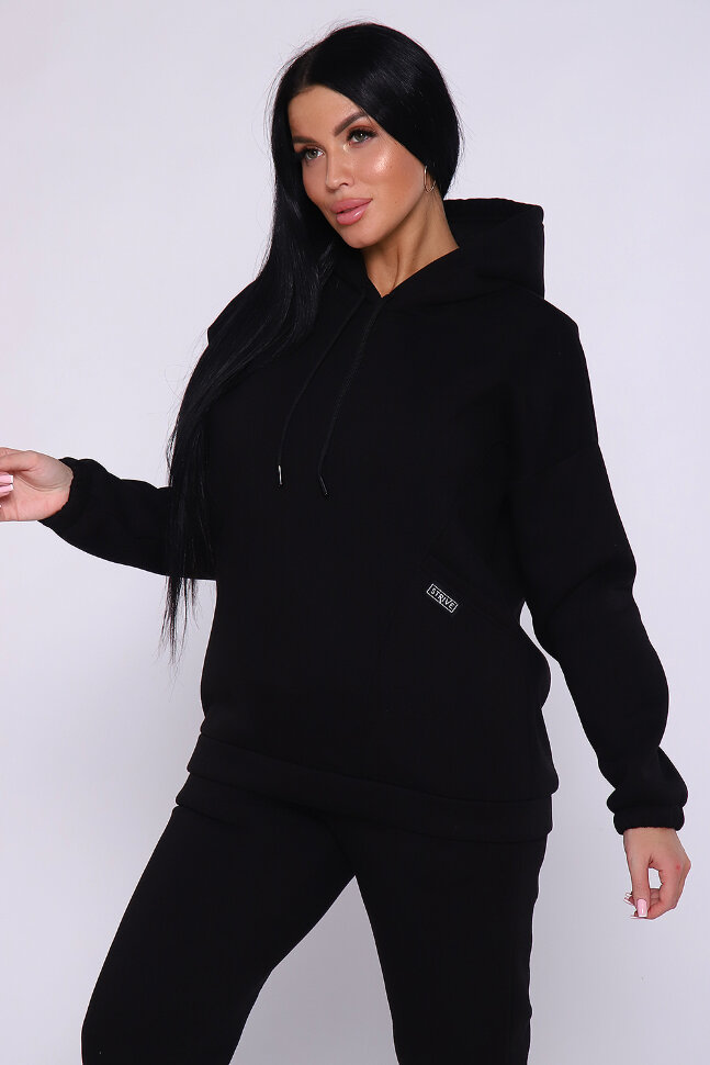 Женский костюм с брюками 80026 черный