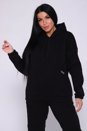 Женский костюм с брюками 80026 черный