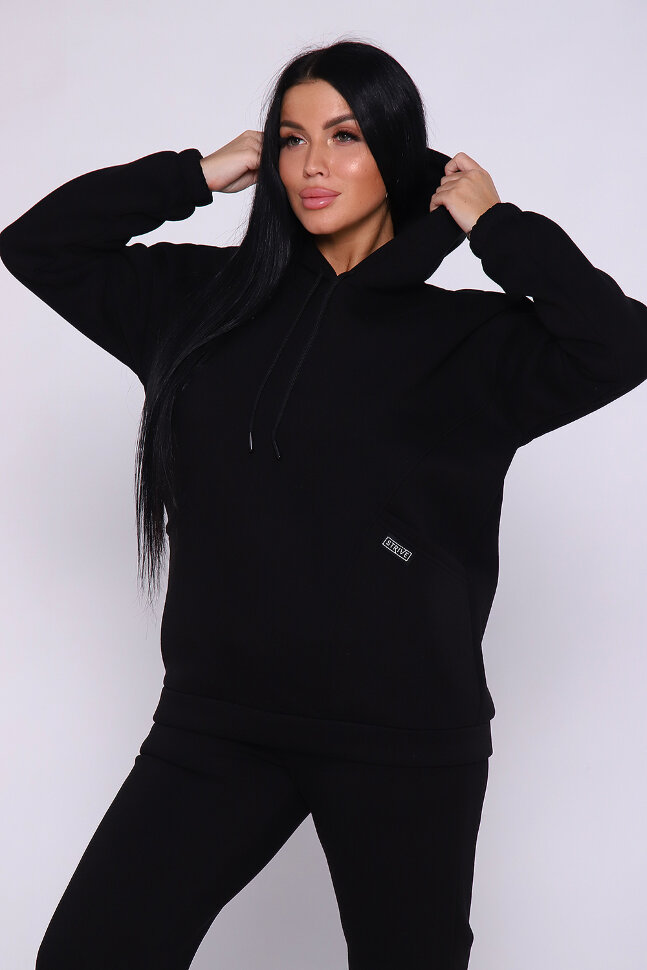 Женский костюм с брюками 80026 черный