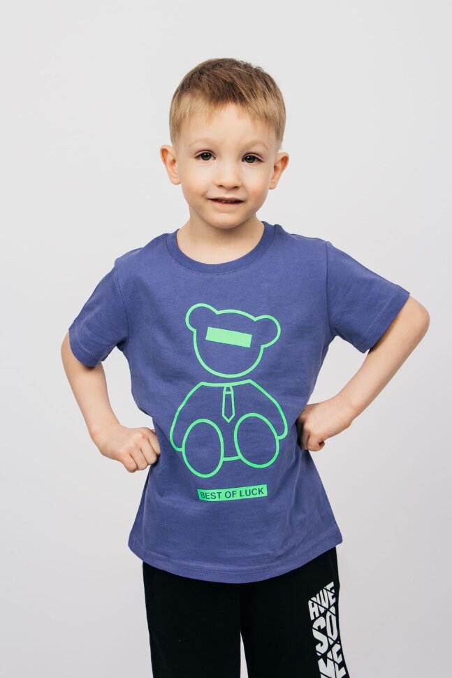 Футболка для мальчика 52353 синий