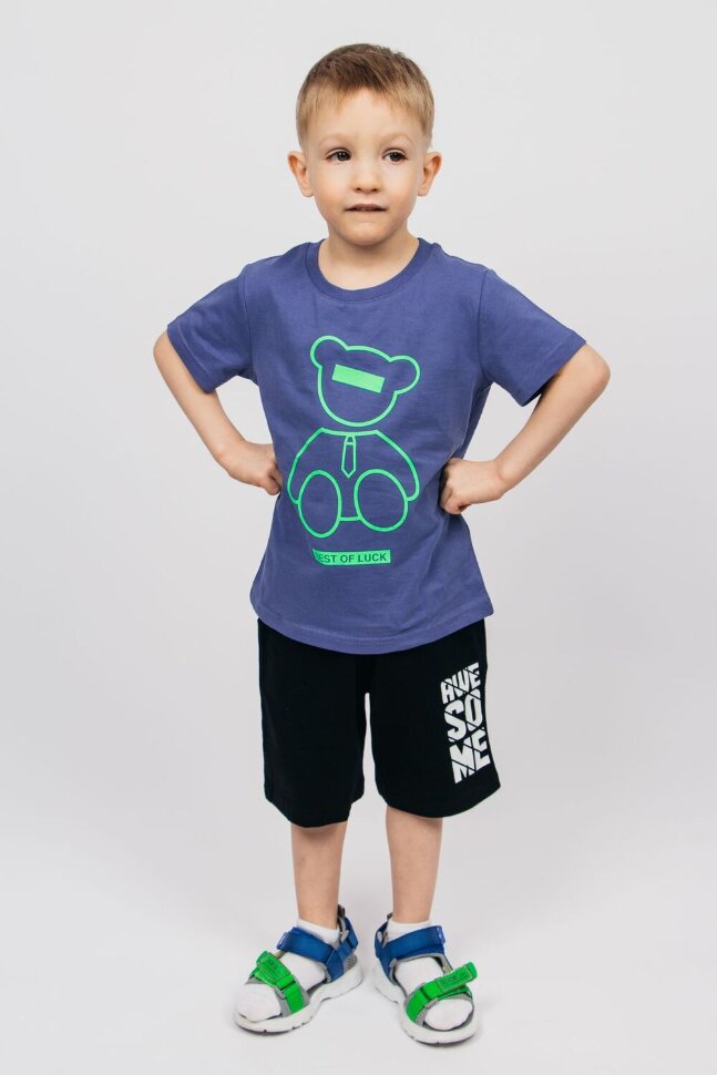 Футболка для мальчика 52353 синий