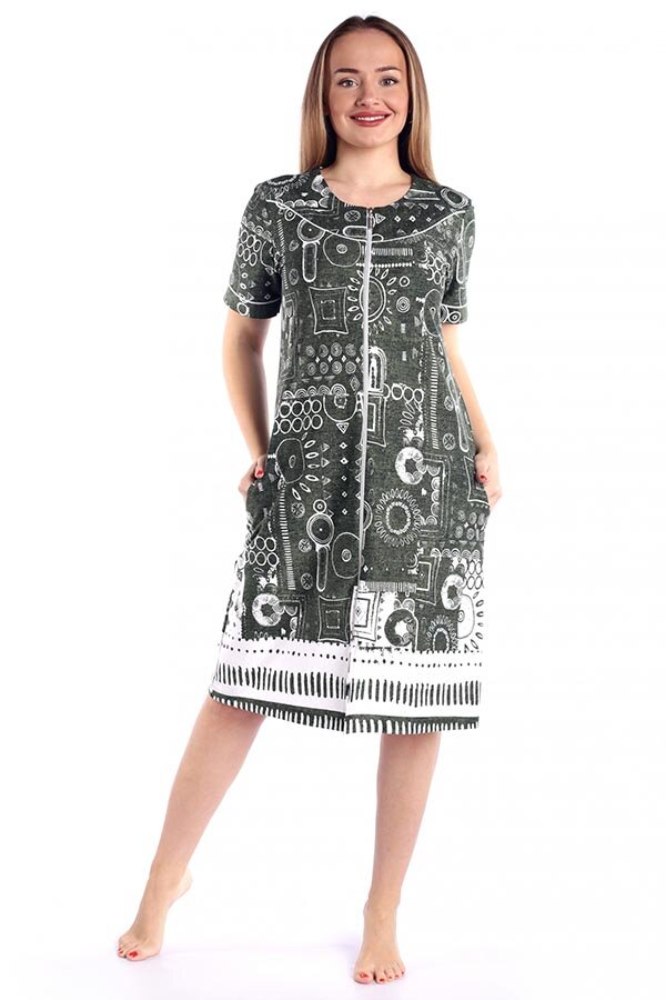 Халат Даяна зеленый К-256