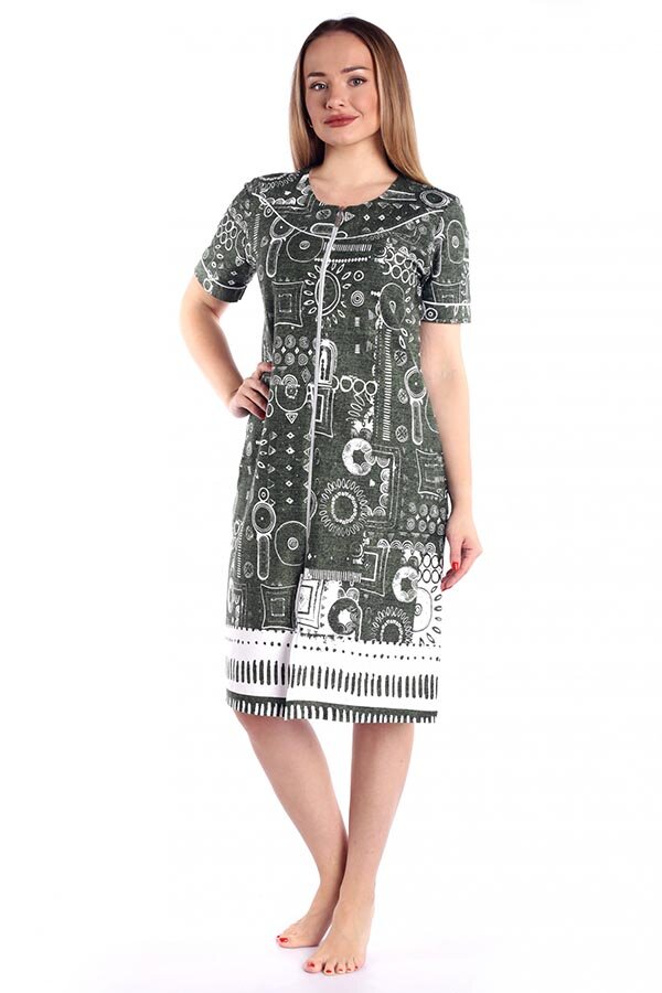 Халат Даяна зеленый К-256