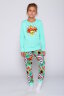 Детская пижама с брюками Бум ментоловый