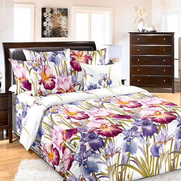 КПБ Ирис перкаль белый 2 сп.