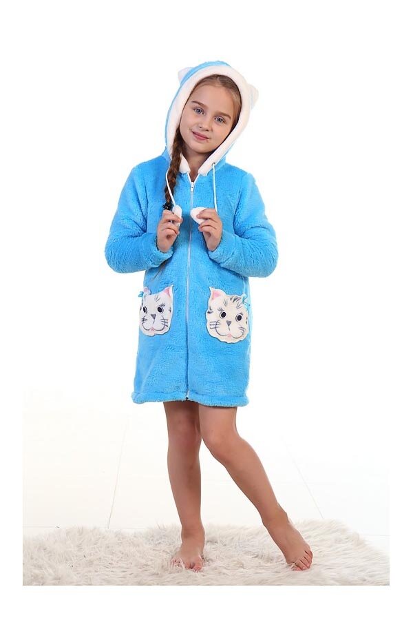 Халат детский 7-115б (голубой)