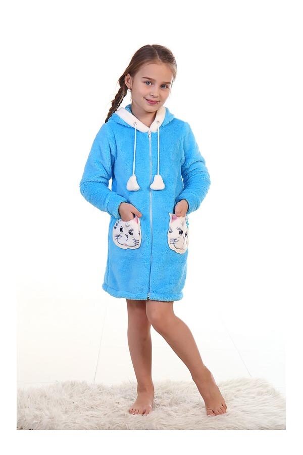 Халат детский 7-115б (голубой)