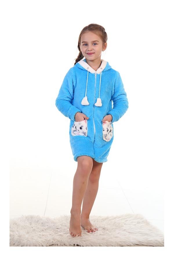 Халат детский 7-115б (голубой)