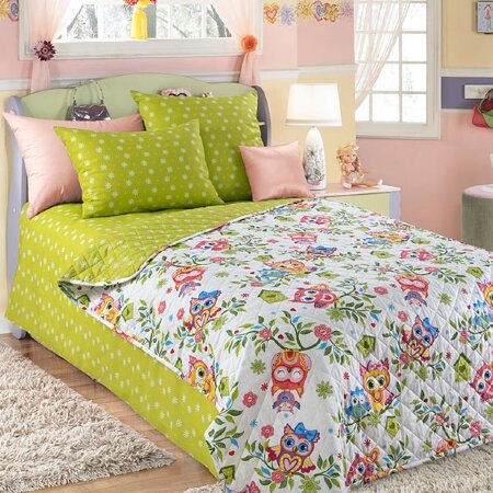 Покрывало стеганое Совята 1, бязь