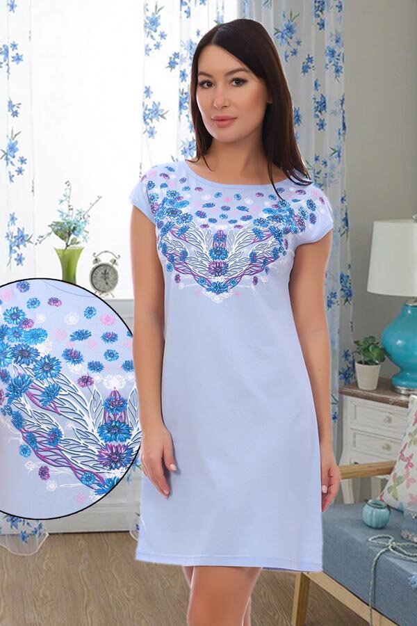 Женская ночная сорочка Аквамарин