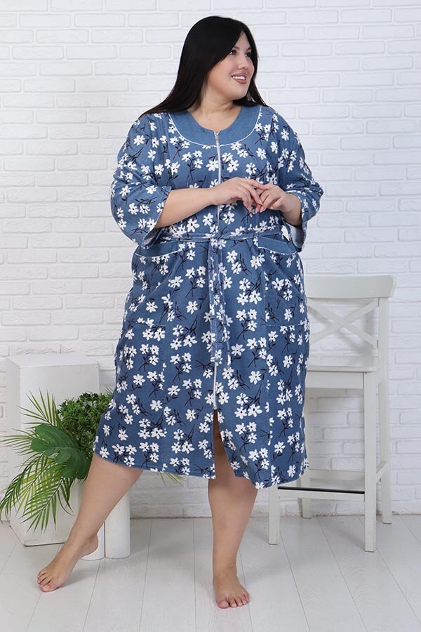 Халат махровый на молнии