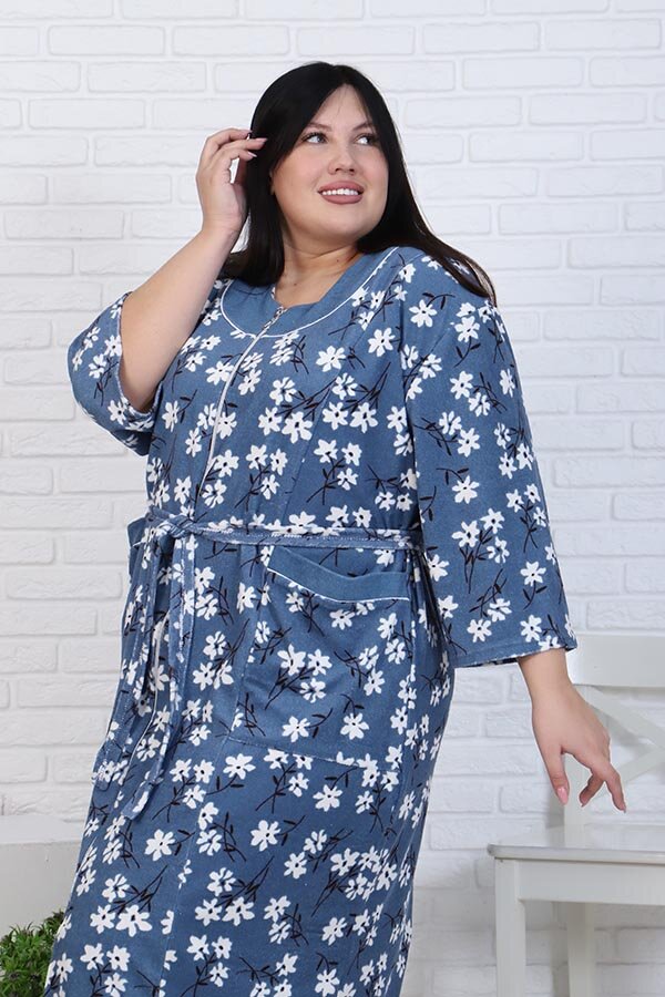 Халат махровый на молнии