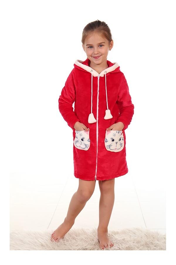 Халат детский 7-115д (красный)