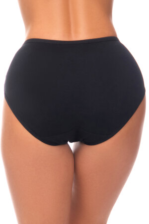 Женские трусы утягивающие с кружевом HoneyFormat 8005 черный