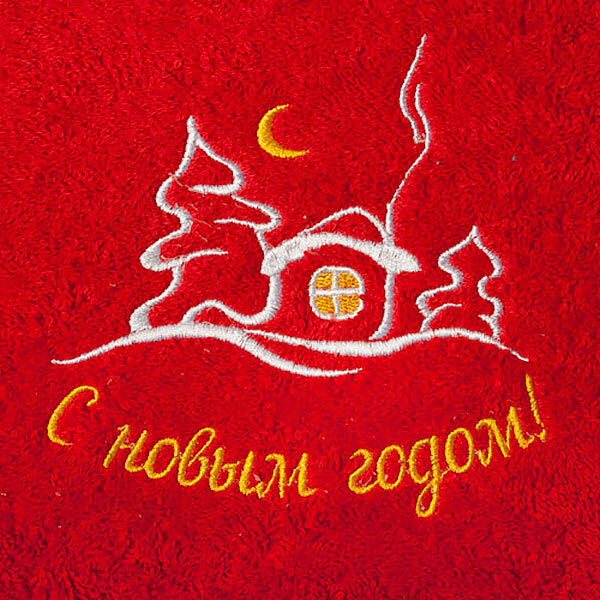 Полотенце махровое Домик, 400 г/м2