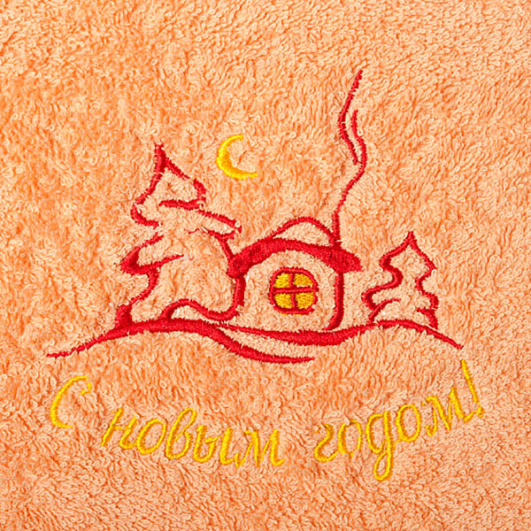 Полотенце махровое Домик, 400 г/м2