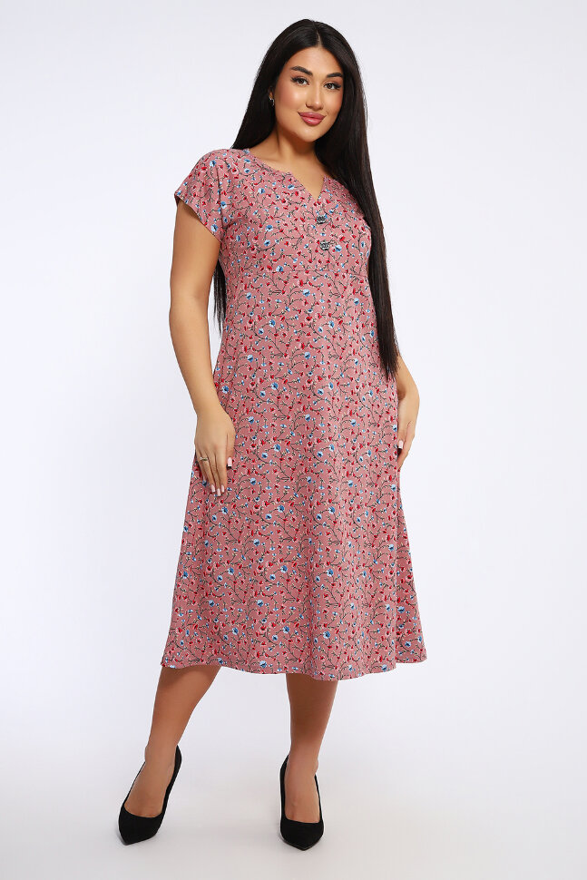 Платье женское 83509 пудра