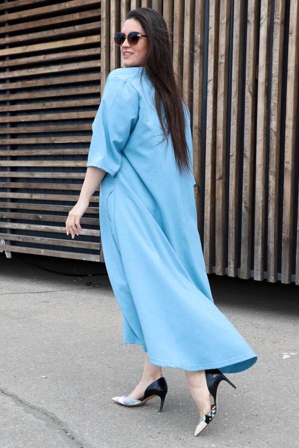 Платье Грация голубой ПЛГ-01-4