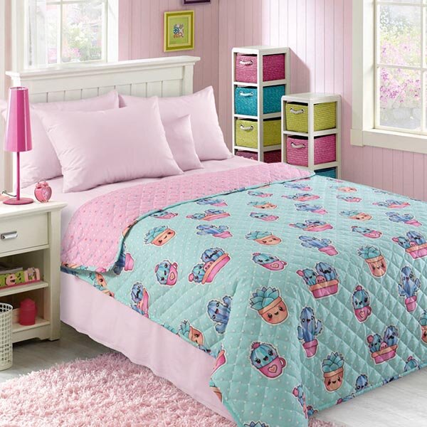 Покрывало стеганое Кактусы 1, бязь