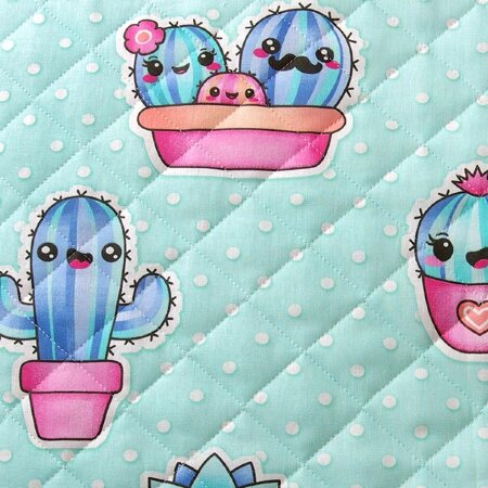 Покрывало стеганое Кактусы 1, бязь