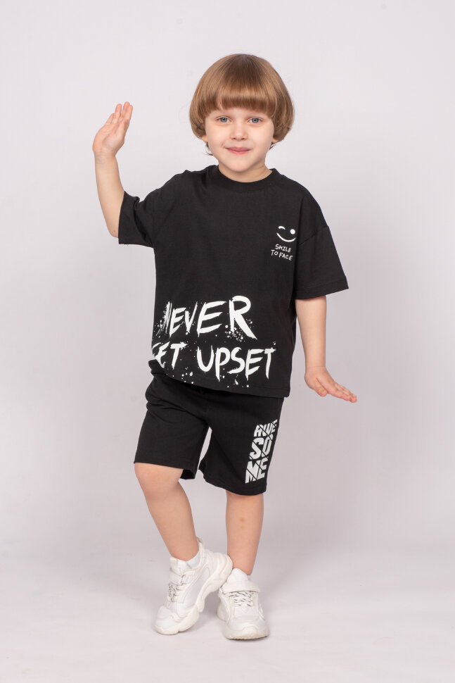 Футболка для мальчика 52351 черный