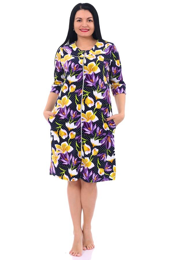 Халат Ирис сиреневый В-23