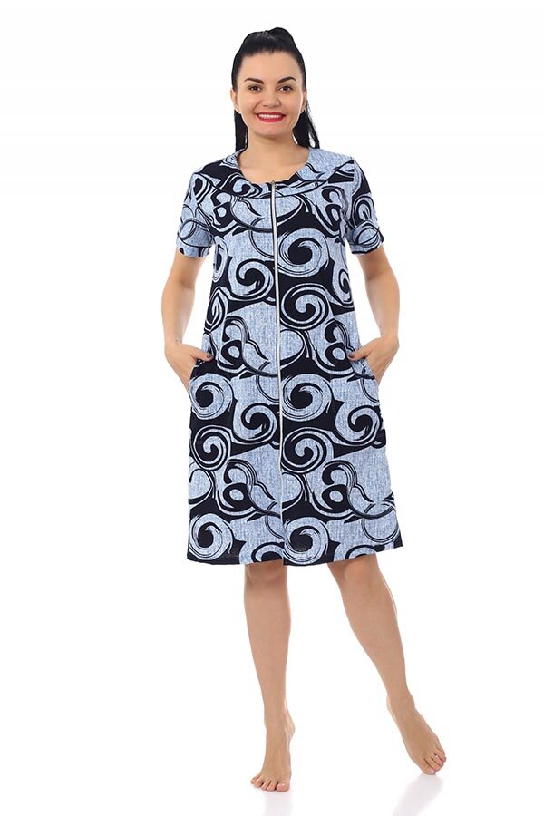 Халат Маркиза голубая К-33