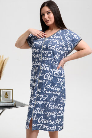 Халат Женский 8472 джинс