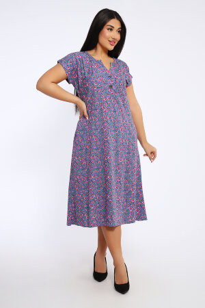 Платье женское 83509 серо-голубой