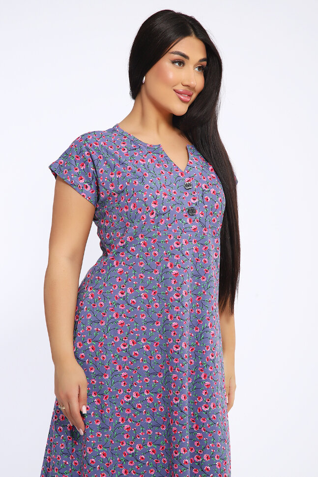 Платье женское 83509 серо-голубой