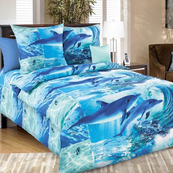 Дельфинарий постельное белье бязь