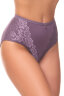 Женские трусы утягивающие с кружевом HoneyFormat 8005 слива