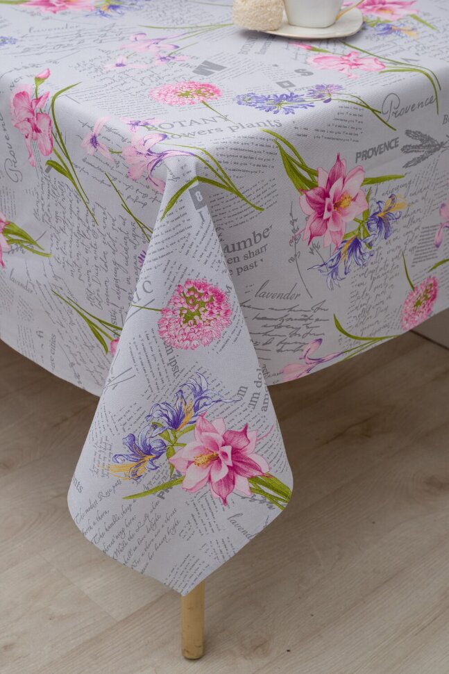 Скатерть Цветы и письма