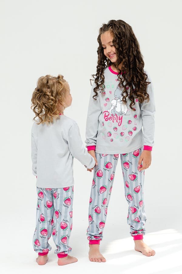 Пижама с брюками для девочки Зайчата