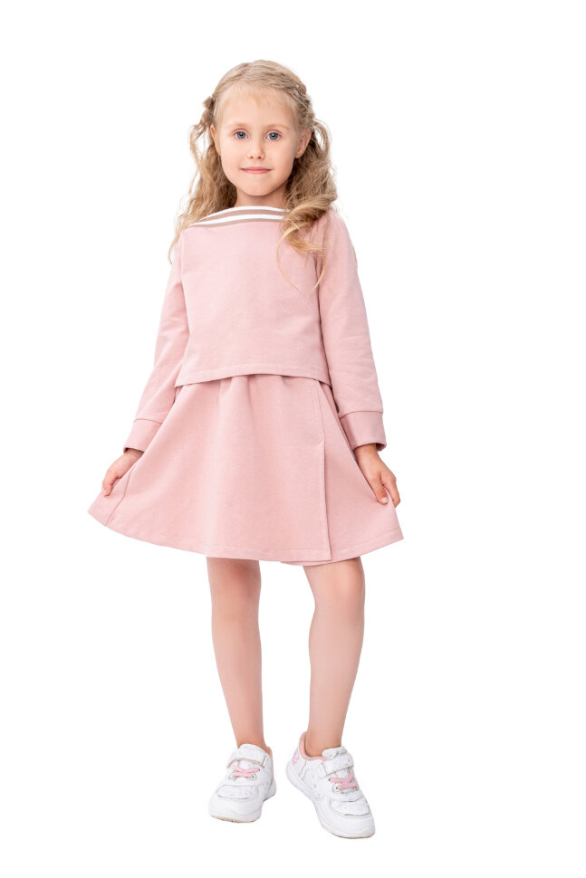 Костюм с юбкой для девочки Шарлотта пудра