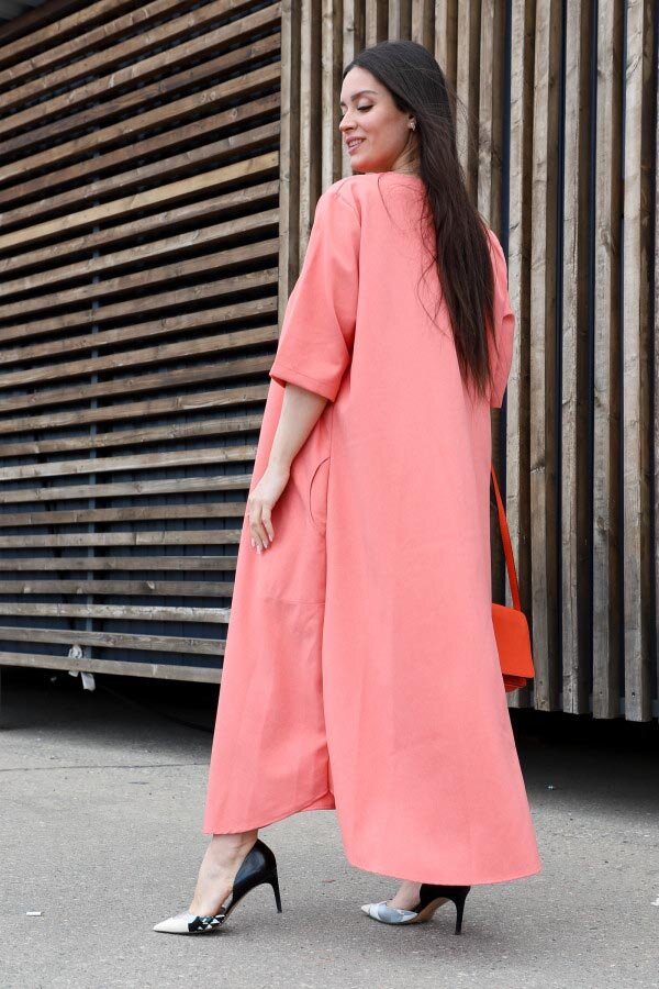 Платье Грация коралл ПЛГ-01-2