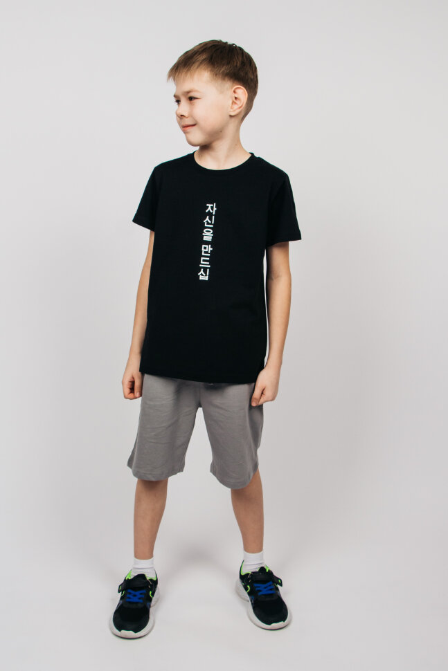 Футболка для мальчика 52382 черный