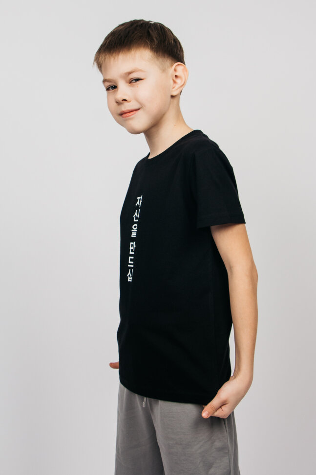 Футболка для мальчика 52382 черный