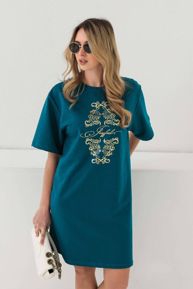 Платье женское 21577 петроль