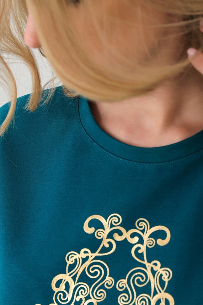 Платье женское 21577 петроль