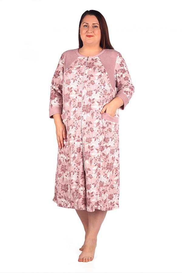Халат Марлен1 розовый М-18/1