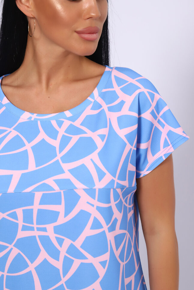 Платье женское 24679 голубой