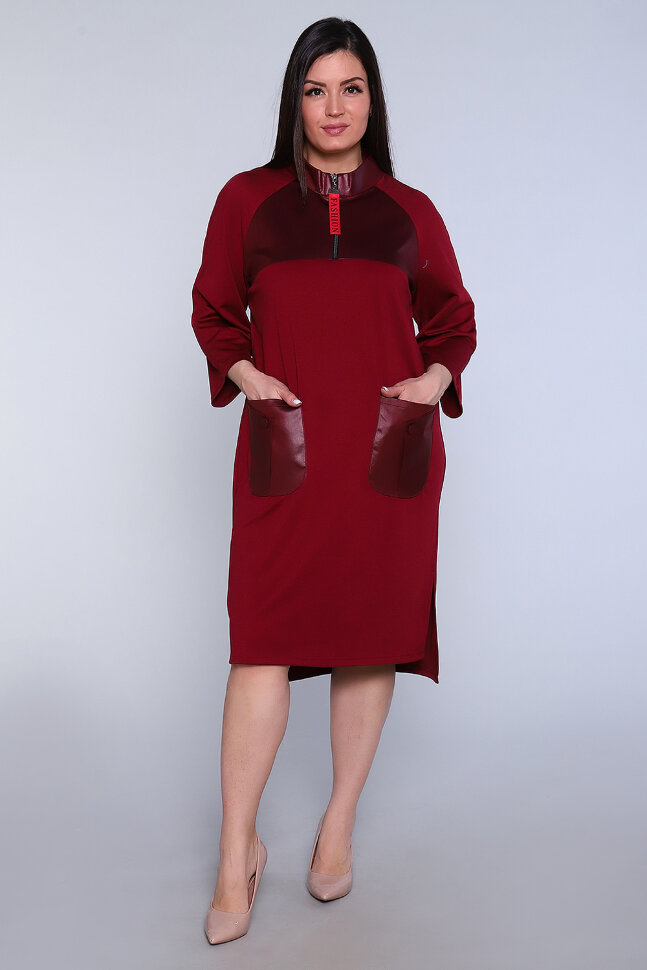 Платье женское 31728 бордо