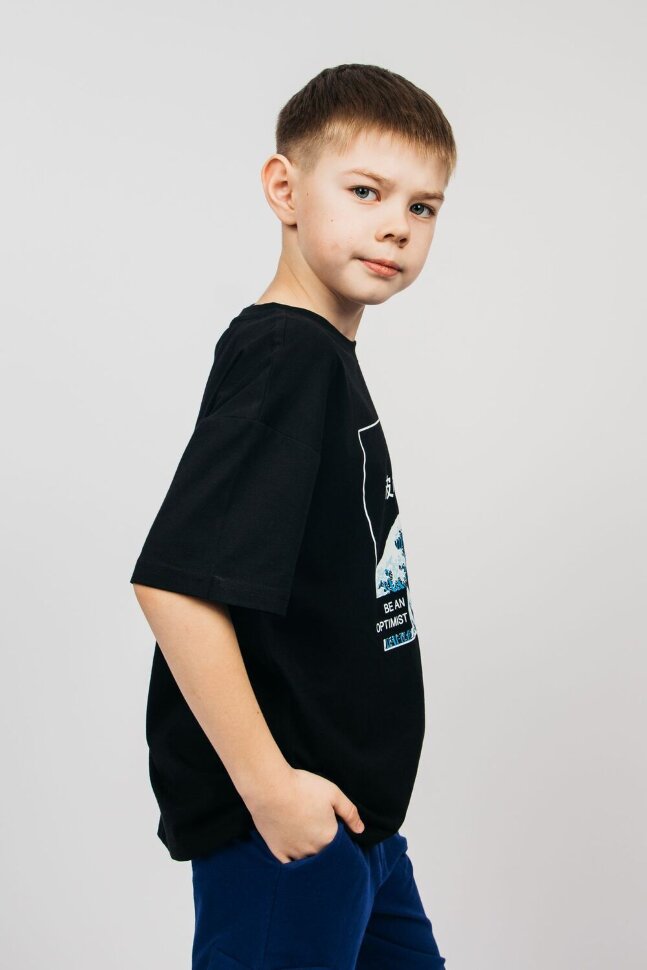 Футболка для мальчика 52368 черный